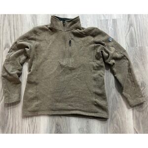 Kuhl Men's Olive Green Half-Zip Sweater